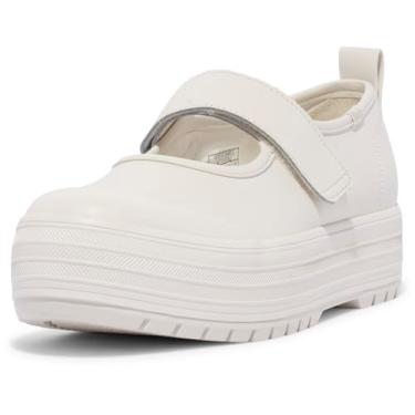 Imagem de Keds Mary Jane Sapatilha feminina, Couro branco, 34