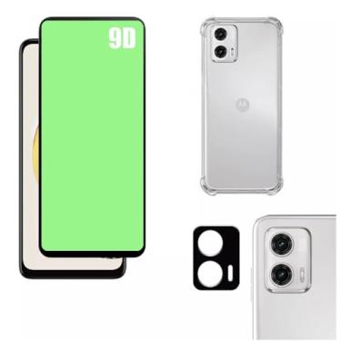 Imagem de Kit Completo Para Motorola Moto G73 - Capa Reforçada + Película Ceramic 9D Clear + Película Da Câmera