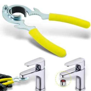 Imagem de Bedalio Chave de remoção de aerador de torneira, chave borbulhadora de torneira, ferramenta aeradora de torneira, chave de arejamento, ferramenta de instalação de torneira para aerador de pia de