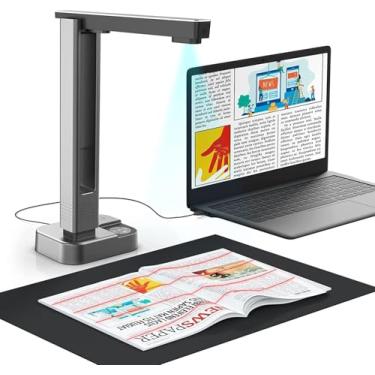 Imagem de JOYUSING V320pro Scanner de livros e documentos de 16 MP, tecnologia de nivelamento automático e deskew de 2ª geração, captura A3, A4, OCR de vários idiomas, converte para PDF/Word/Txt/Excel no