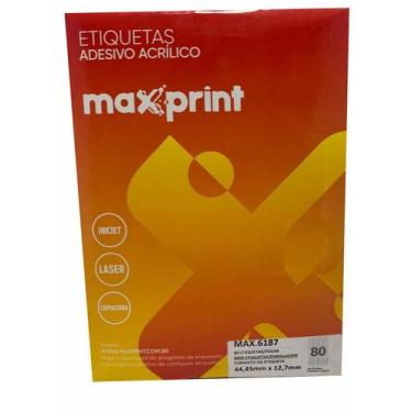 Imagem de Etiqueta 6187 ink/las 44,4 x 12,7mm 100fls maxprint