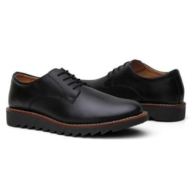 Imagem de Sapato Oxford Masculino Tratorado Derby Em Couro Brogue - ONIX SHOES, 