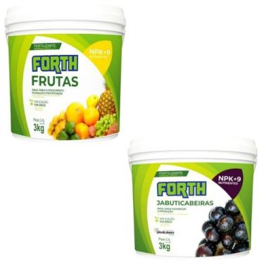 Imagem de Kit Fertilizante Forth Frutas + Forth Jabuticabeiras NPK+9 - Forth Jar