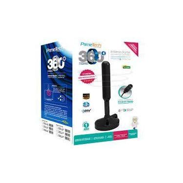 Imagem de Antena Digital Interna Prime Tech 360 Cabo 1,5mt