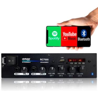 Imagem de Receiver Amplificador Som Ambiente Rc7000 Orion 500w Bluetooth Usb Aux