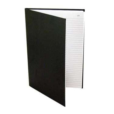 Imagem de Caderno Atas Tamoio Horizontal Sem Margem 100 Folhas Preto