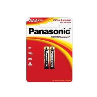 Imagem de Pilha aaa palito 1,5v panasonic alcalina c/2