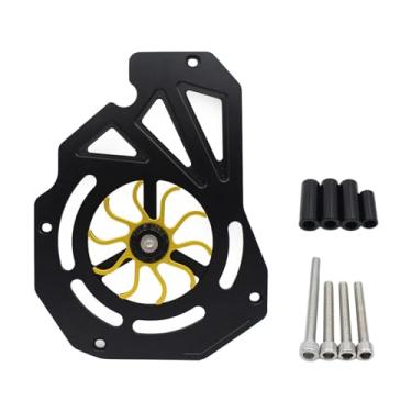 Imagem de QccHieUs Protetor de radiador de motocicleta, capa de radiador profissional modificada, substitui a capa de proteção do motor para Adv 160 Pcx 160, Ouro