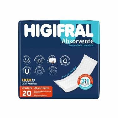 Imagem de Absorvente Incontinência Moderada Higifral 20Un - Higifral