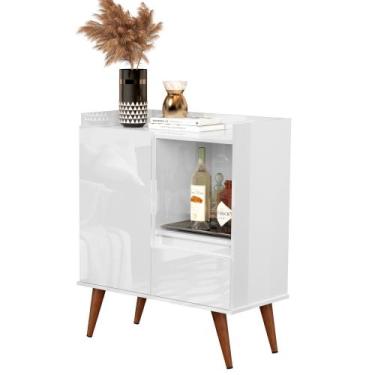 Imagem de Buffet Status Retro 2 Portas Jm3 Móveis - Branca