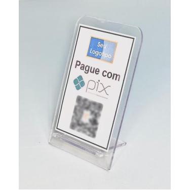 Imagem de 10 Expositor Display A6 Encaixe Mesa Balcão Avisos Pix Qr - INDÚSTRIA 