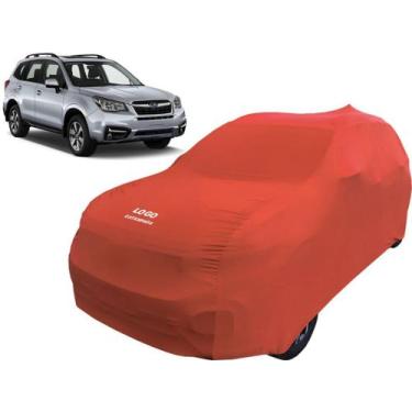 Imagem de Capa Cobrir Carro Totalmente De Lycra Subaru  Forester - Mz, Vermelha