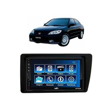 Imagem de Kit Multimídia Civic 2001 / 2006 7 Pol Mp5 Bt Usb Fm Leitor SD - VISIO