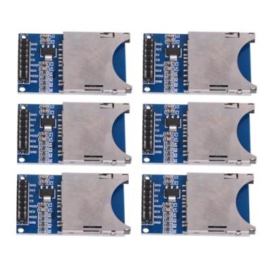 Imagem de VKLSVAN Módulo leitor/gravador de cartão SD com interface MCU SPI, soquete de cartão SD, módulo de leitura e escrita, 3,3 V, 5 V, programável para Arduino
