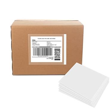Imagem de Sacos de lista de embalagem com adesivo transparente com 11 x 14 cm, capas de etiqueta de envio, envelopes de guia de remessa (100 sacos)