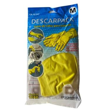 Imagem de Luvas de Látex – Proteção e Conforto para Limpeza – 1 Par (P)