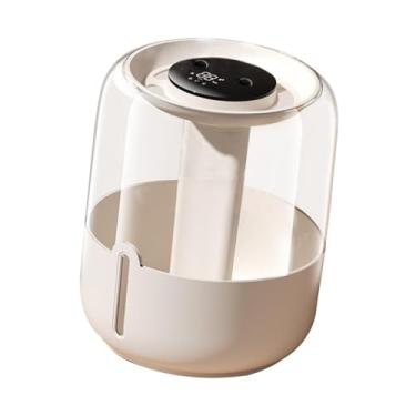 Imagem de FLCPJGV Umidificador de ar de mesa com luz noturna, 3 modos de névoa ajustáveis, umidificação conveniente de ampla faixa, tanque de água de 6,8L para, Bege