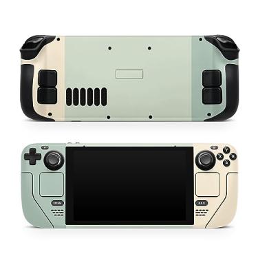 Imagem de TACKY DESIGN Película clássica pastel compatível com Steam Deck Skin LCD e OLED Skin Color Blocking Premium 3M Vinyl decalque, capa completa, compatível com adesivo Steam