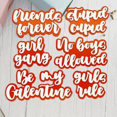 Imagem de KSCRAFT 2025 Janeiro, Páscoa, lançamento, matrizes de corte de metal, estênceis para scrapbooking, faça você mesmo, cartão de papel em relevo decorativo (sentimentos galentinos)