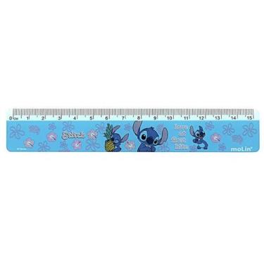 Imagem de Régua escolar Stitch Disney Molin 15 cm