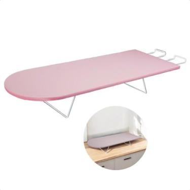 Imagem de Tábua De Passar Roupa Portátil Dobrável Extra Forte Grande Cor: Rosa -