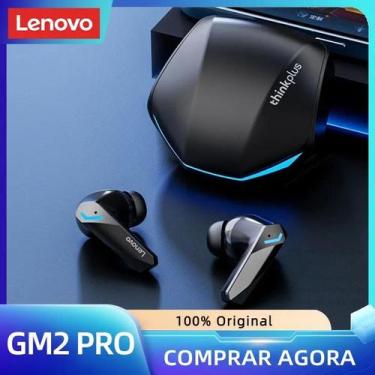 Imagem de Lenovo Fone de Ouvido GM2 Pro sem Fio, Bluetooth 5.3, Chamadas em Alta