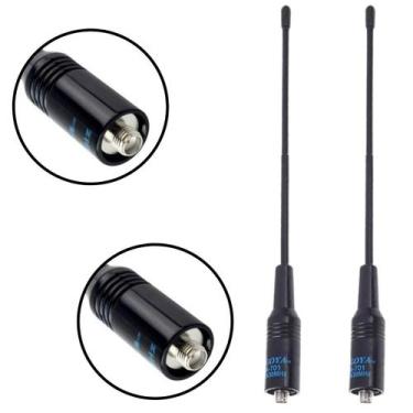 Imagem de 2 Antenas UHF VHF Para Rádio Comunicador 777s BM77 RC3002 UV6R UV6 - L
