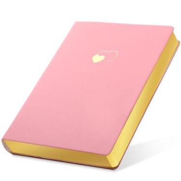 Imagem de Caderno Diário Revestido CAGIE - 256 Páginas A5 - Rosa