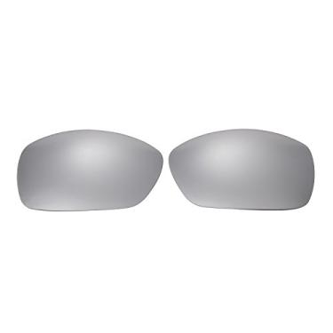 Imagem de NicelyFit Lentes de reposição polarizadas para óculos de sol Oakley Hijinx com armação de vidro (espelho de titânio), Espelho de titânio, Hijinx