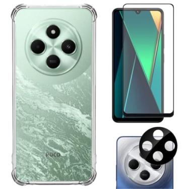 Imagem de Kit Protetor Xiaomi Poco C75, Capa Protetora, Película de Vidro, Película para Câmera (Kit completo)