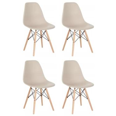 Imagem de Conjunto 4 Cadeiras Eames Eiffel Dkr Movescan Nude