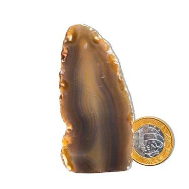 Imagem de 01 Geodo de Ágata Natural 100 a 150g 7 a 12cm Classe B - CristaisdeCur