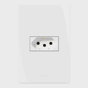 Imagem de Conjunto 1 Tomada 2 Pólos + Terra 20A 250V com placa 4x2 Inova Pro Alumbra