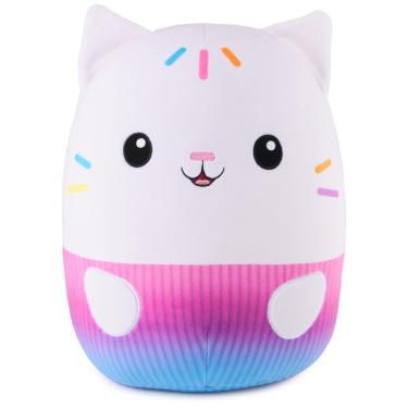 Imagem de Brinquedo de pelúcia Gabby's Dollhouse Cakey Cat Squishy 30 cm branco