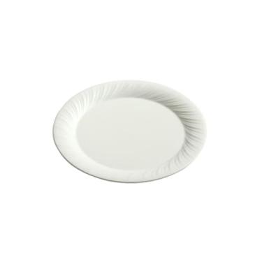 Imagem de Prato plano de cerâmica para bife ocidental, prato de prato frio para utensílios domésticos brancos - 25 cm