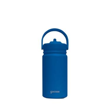 Imagem de Garrafa Térmica Gocase Fresh Mini Inox Parede Dupla Isolada À Vácuo 350ml (Azul-Marinho)