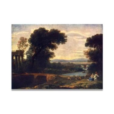 Imagem de Paisagem com descanso em voo para o Egito arte de parede arte Bstract decorações modernas impressões em tela galeria arte de parede 110 x 80 cm