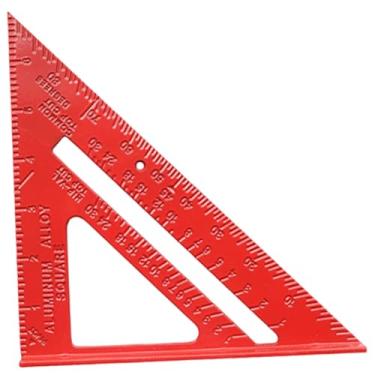 Imagem de Carpinteiro quadrado 17,8 cm 45°/90°/180° Medindo carpintaria quadrado multifuncional liga de alumínio ferramenta quadrada profissional e portátil régua triangular ferramentas para carpintaria