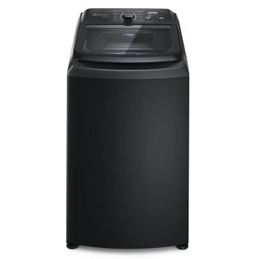 Imagem de Máquina de Lavar Electrolux 14,5kg Preta Efficient Cesto Inox, Jet&Clean e Filtro Fiapos (LEP15)