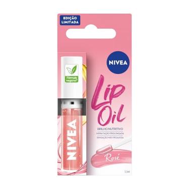 Imagem de NIVEA Lip Oil Brilho Nutritivo Rosé 5,5ml, Hidratação Prolongada, Efeito Gloss, Para Todos os Tons de Pele