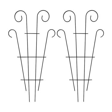 Imagem de IEUDNS 2 peças de estrutura de suporte de plantas treliça de ferro para videiras decorativas plantas de casa resistentes suporte de de jardim para ambientes