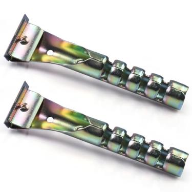 Imagem de 2 raspadores de carboneto de tungstênio corpo de metal resistente para remover cola de tinta de madeira faça você mesmo 50 mm aço Reino Unido 2 peças