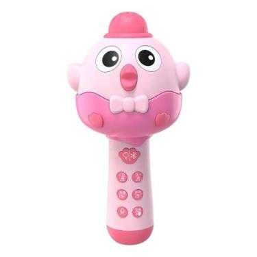 Imagem de Brinquedo Educacional Microfone Bluetooth Sem Fio Luz E Música Recarre