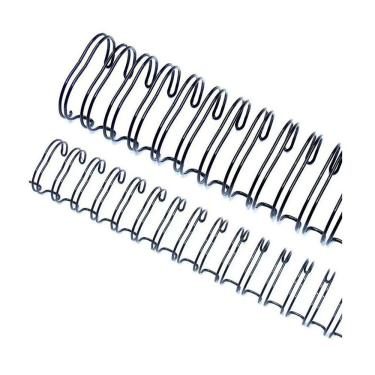 Imagem de Wire-o Garra Duplo Anel 7/16´´ p/ 90 Fls Carta 3x1 Preto