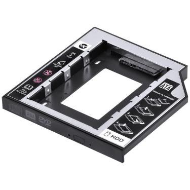 Imagem de Adaptador Caddy Para Hd Ou Ssd Gaveta Dvd Notebook Sata 12.7