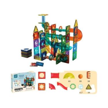 Imagem de Conjunto De Brinquedos De Pista De Mármore Magnético, Blocos De Constr
