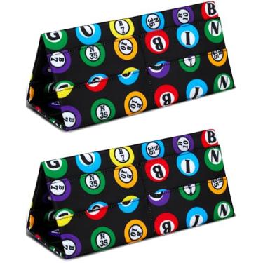 Imagem de 2 Pack of Bingo Card Holder for Pull Tabs Gambling Tickets Bingo Stuff Supplies for Adults Seniors Playing Card Holders for Canasta Poker Bridge Card Games Prizes Gifts for Card Game Lovers Players