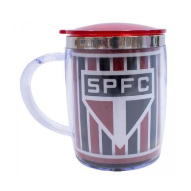 Imagem de Caneca Térmica Com Tampa 450Ml São Paulo - Qh002E-2-B F1W - Mileno