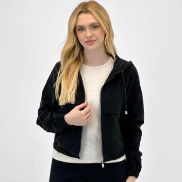 Imagem de Jaqueta Blue Rose em Nylon com Capuz Feminina-Feminino