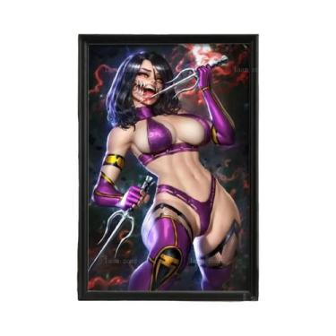 Imagem de Sexy Mileena Anime Poster Mortal Kombat Jade Cassie Cage Cartoon Nude 